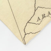 ヨーロッパマップカントリーズワールドアンティーク フリースブランケット (角)