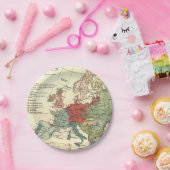 ヨーロッパマップカントリーズワールドアンティーク ペーパープレート (パーティー)