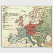 ヨーロッパマップカントリーズワールドアンティーク ラッピングペーパー (フラット)