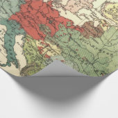 ヨーロッパマップカントリーズワールドアンティーク ラッピングペーパー (角)