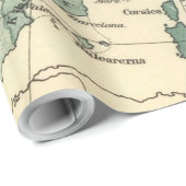 ヨーロッパマップカントリーズワールドアンティーク ラッピングペーパー (ロールコーナー)
