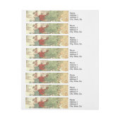 ヨーロッパマップカントリーズワールドアンティーク ラップアラウンド宛名ラベル (シート)