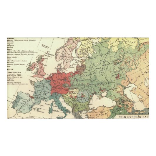 ヨーロッパマップカントリーズワールドアンティーク 名札 (正面)