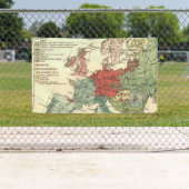 ヨーロッパマップカントリーズワールドアンティーク 横断幕 (インサイチュ)