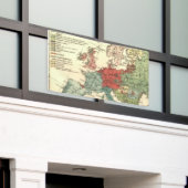 ヨーロッパマップカントリーズワールドアンティーク 横断幕 (ビルの外側)