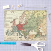 ヨーロッパマップカントリーズワールドアンティーク 薄葉紙 (クラフト)