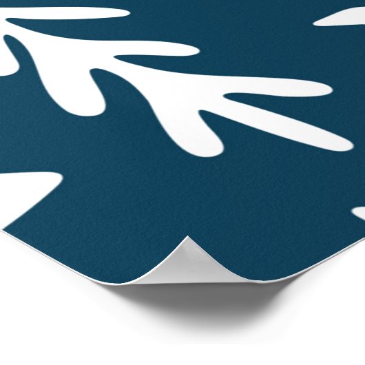 ヨーロッパメリークリスマスフォークドードルアートとファートレア ポスター (角)