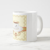 ヨーロッパモノグラムコーヒーカップレターQ ジャンボコーヒーマグカップ (正面右)