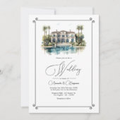 ヨーロッパラグジュアリーインスパイアビラ「オールドマネー」結婚ズ 招待状 (正面)