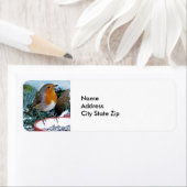 ヨーロッパロビンフィーダー写真 ラベル (インサイチュ)