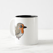 ヨーロッパロビン ツートーンマグカップ (正面左)