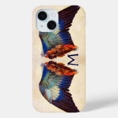 ヨーロッパローラーモノグラムの翼 Case-Mate iPhoneケース (裏面)