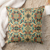 ヨーロッパヴィンテージレトロアールデコアートノヴォー クッション (ブランケット)