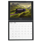 ヨーロッパ列車の旅行カレンダー カレンダー (3月 2026)