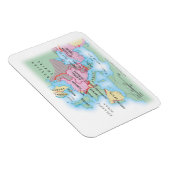 ヨーロッパ図解入りの、写真付きのの地図 マグネット (右側)