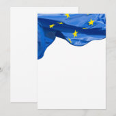 ヨーロッパ国旗の招待 招待状 (正面/裏面)