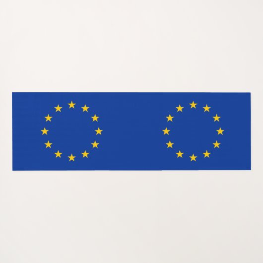 ヨーロッパ国旗を掲げた愛国的なヨガマット ヨガマット (裏面(横))