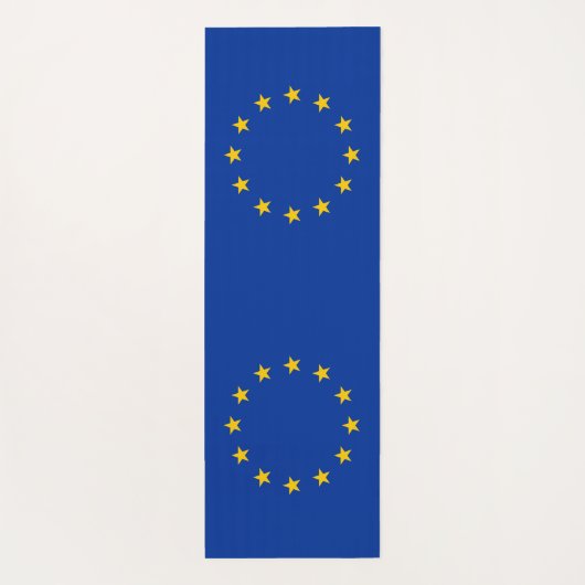 ヨーロッパ国旗を掲げた愛国的なヨガマット ヨガマット (裏面)