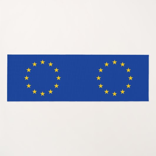 ヨーロッパ国旗を掲げた愛国的なヨガマット ヨガマット (正面(横))