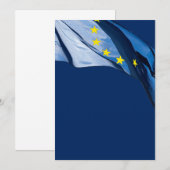 ヨーロッパ国旗 招待状 (正面/裏面)