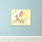 ヨーロッパ地図なし キャンバスプリント (インサイチュ (ウッドフロア))