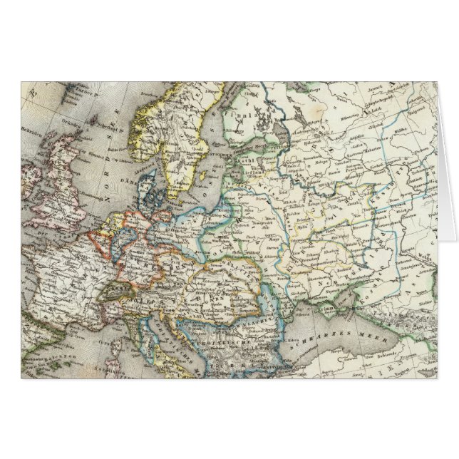 ヨーロッパ地図 (正面横)