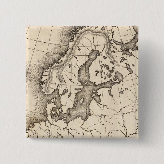 ヨーロッパ地図 缶バッジ (正面)