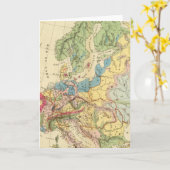 ヨーロッパ地質図 カード (黄色い花)