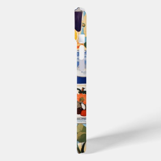 ヨーロッパ夏のビーチ名門私立校風のコラージスクラップブック Case-Mate iPhoneケース (裏面 / 左)