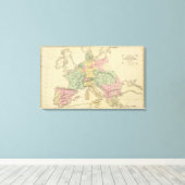 ヨーロッパ大陸 キャンバスプリント (インサイチュ (ウッドフロア))