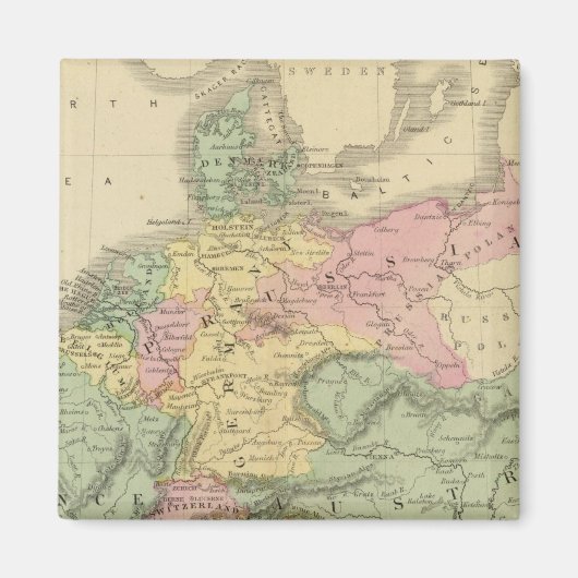 ヨーロッパ大陸 マグネット (正面)