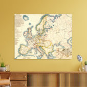 ヨーロッパ工業地図 キャンバスプリント (インサイチュ (リビング))