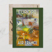 ヨーロッパ旅行はがき ポストカード (正面/裏面)