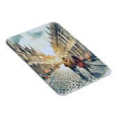 ヨーロッパ旅行カップル マグネット (右側)