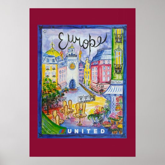 ヨーロッパ旅行ポスター ポスター (正面)