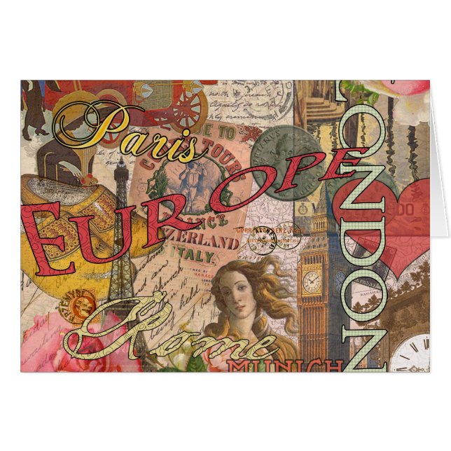 ヨーロッパ旅行ヴィンテージヨーロッパパリフランスアート (正面横)