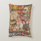 ヨーロッパ旅行ヴィンテージヨーロッパパリフランスアート アクセントクッション (裏面(縦))