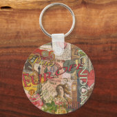 ヨーロッパ旅行ヴィンテージヨーロッパパリフランスアート キーホルダー (正面)