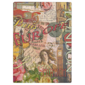 ヨーロッパ旅行ヴィンテージヨーロッパパリフランスアート クリップボード (裏面)