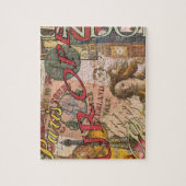 ヨーロッパ旅行ヴィンテージヨーロッパパリフランスアート ジグソーパズル (縦)