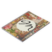 ヨーロッパ旅行ヴィンテージヨーロッパパリフランスアート ノートブック (左側)