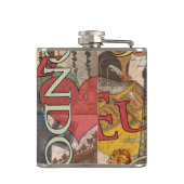 ヨーロッパ旅行ヴィンテージヨーロッパパリフランスアート フラスク (裏面)