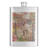 ヨーロッパ旅行ヴィンテージヨーロッパパリフランスアート フラスク (正面)