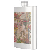 ヨーロッパ旅行ヴィンテージヨーロッパパリフランスアート フラスク (左)