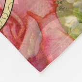 ヨーロッパ旅行ヴィンテージヨーロッパパリフランスアート フリースブランケット (角)