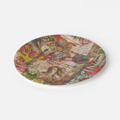 ヨーロッパ旅行ヴィンテージヨーロッパパリフランスアート ペーパープレート (アングル)