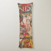 ヨーロッパ旅行ヴィンテージヨーロッパパリフランスアート ボディピロー (裏面 (縦))