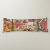 ヨーロッパ旅行ヴィンテージヨーロッパパリフランスアート ボディピロー (正面)