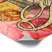 ヨーロッパ旅行ヴィンテージヨーロッパパリフランスアート ポスター (角)