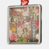 ヨーロッパ旅行ヴィンテージヨーロッパパリフランスアート メタルオーナメント (左)